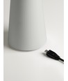 Lampe de table LED rechargeable Move Me IP44 gris clair - Nielsen Light