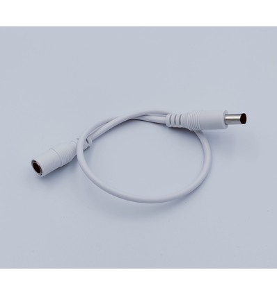 DC Verlengkabel - 30 cm, voor LED-strips, 5V-48V, wit