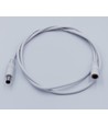 DC Forlængerkabel - 1 m, til LED strips, 5V-24V, hvid