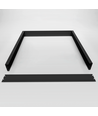 Cadre haut pour panneau LED 60x60 - Kit de montage, bord noir