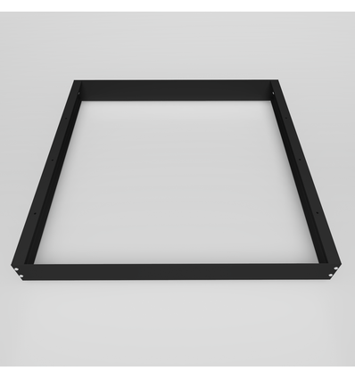 Høj ramme til 60x60 LED panel - Samlesæt, sort kant