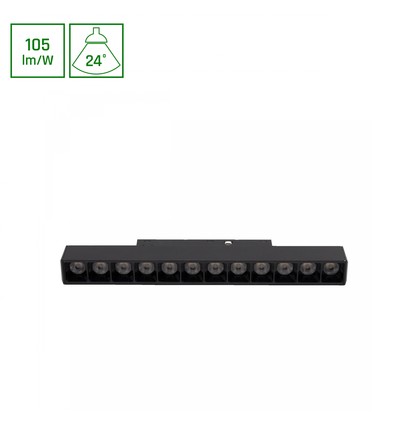 SHIFT Basic - Grille S Lampe Linéaire, 220mm, 12W, 2700K, Noir