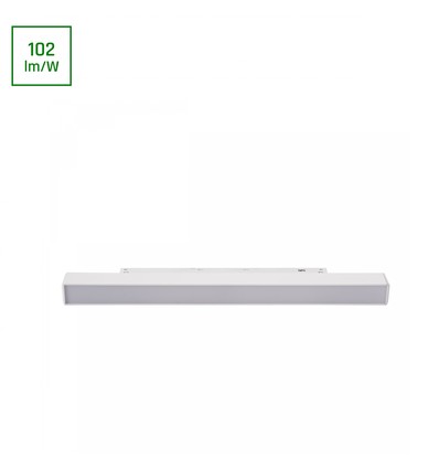 Spot sur rail 10W System Shift Basic Line S, 48V - 1020lm, 2700K, 30cm, système de rail magnétique, IP20