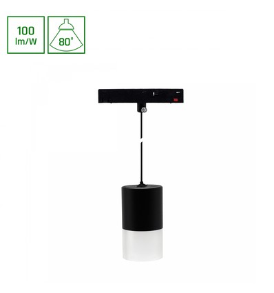 7W SHIFT BASIC HANGIT railspot voor 48V - 100lm/W, 48V, neutraal wit, incl. 110cm draadophanging