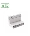 6W SYSTEM SHIFT BASIC GRID XS spot sur rail, 48V - 4000K, blanc, 24 degrés, ajustable, système de rail 48V