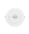 3W LED nødbelysning spot for tak - Hull: Ø7,5-12,5 cm, 3 timers batteri, hvit