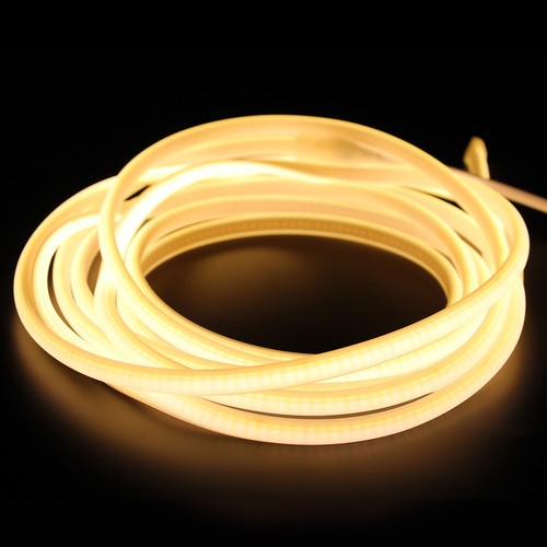 5 m waterdichte Neon COB-strip voor buitenrijbaan - 230V, IP67, 288 LED, 11,5W/m, kan om de 10 cm worden geknipt