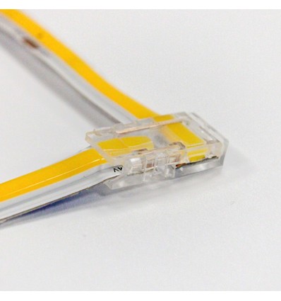 L-skjøt til enkelt farget LED strips -  10mm bred, 12V / 24V, COB