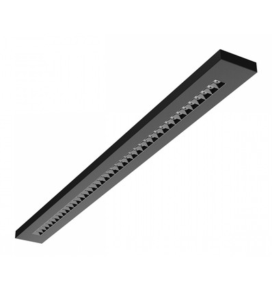 Luminaire de bureau Plank 40W RA90 - Noir, 120cm, CCT, UGR16