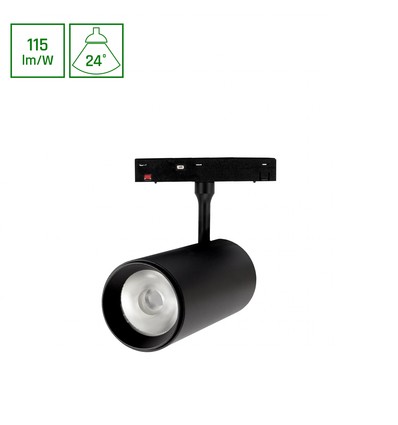 SHIFT Spot Basic L 20W pour rail magnétique - 48V, NW, 4000K, 115lm/W