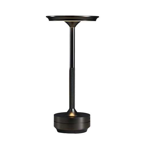 Uppladdningsbar LED bordslampa - Svart, touch dimbar, CCT, IP20