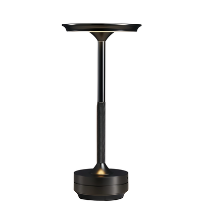 Lampe de table LED rechargeable - Noir, tactile dimmable, CCT, IP20