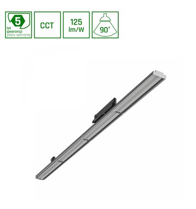 120cm 12-42W OPTIBAR spot sur rail triphasé, RA90 - CCT et puissance réglables, 125lm/W, 90 degrés, 5 ans de garantie