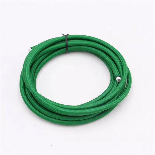 5m Stofkabel 2x0,75 mm², textiel - 230V, Donkergroen