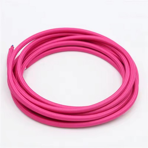 Câble textile 5m 2x0,75 mm² - 230V, rose