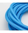 5m Stoffkabel 2x0,75 mm², tekstil - 230V, lyseblå