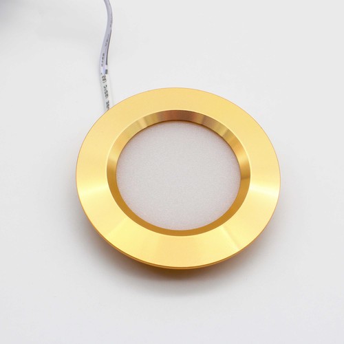 2,7W Ø6,8cm Reco68 meubelspot inbouw RA92 - 12V DC, Gat: Ø5,5 cm, Afmetingen: Ø6,8 cm, Goud