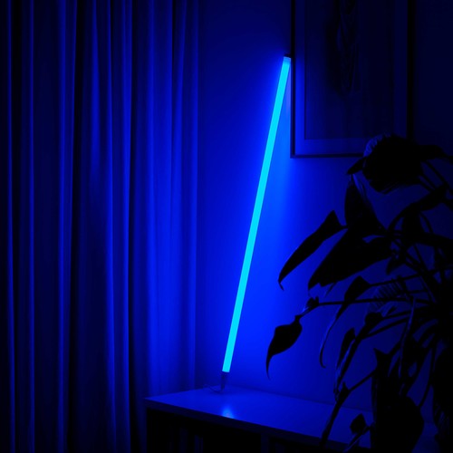 LEDlife Tube Néon LED 120 cm, Bleu - Tube design, Intensité réglable, câble inclus