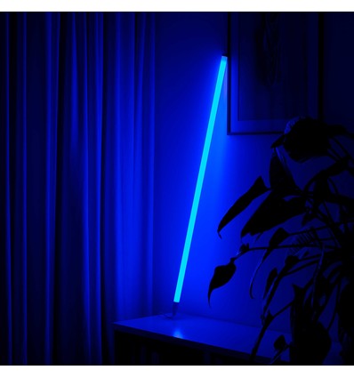LEDlife Tube Néon LED 120 cm, Bleu - Tube design, Intensité réglable, câble inclus