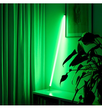 Tube Néon LED 120cm Vert Designer - Luminosité réglable, cordon inclus