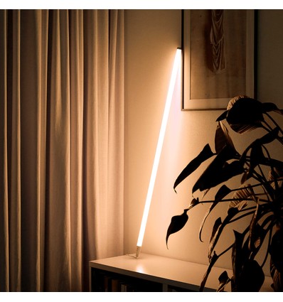 Tube Néon LED 120cm, blanc chaud - Tube design, luminosité réglable, cordon inclus