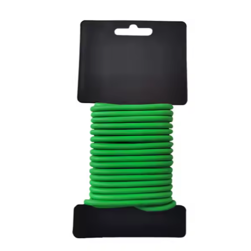 Fil de fixation 5m - Caoutchouc souple vert, pour attacher les plantes