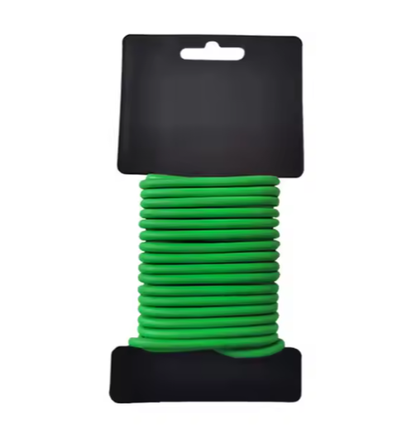 Fil de fixation 5m - Caoutchouc souple vert, pour attacher les plantes