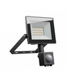Projecteur 20W - IP44, noir, détecteur PIR