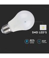 E27 9W 3-steg dimbar LED lampa - A60, 6400K, kallvit, on/off dimbar