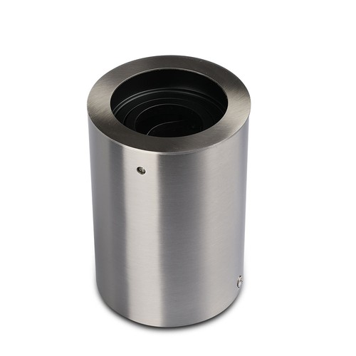 GU10 Vegg/takmontert spot - Satin nikkel, rund, IP20 innendørs, uten lyskilde