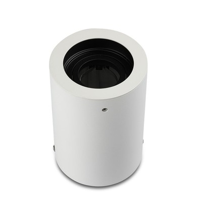 GU10 påbygningsspot - Rund, hvid, 15° justerbar, Ø10 x 14,2 cm, uden lyskilde