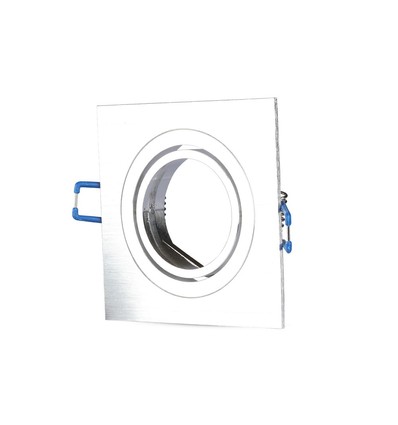GU10/MR16 Vierkante downlight - Zonder lichtbron, Zaagmaat: 7,5x7,5 cm, afmetingen: 9,1x9,1 cm