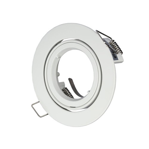 MR16/GU10 Downlight-kit - Utan ljuskälla, vit, hål: Ø8,5 cm, mått: Ø9,5 cm