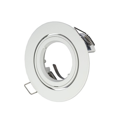 MR16/GU10 Downlight kit - Uden lyskilde, Hvid, Hul: Ø8,5 cm, Mål: Ø9,5 cm