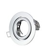 Spot encastrable GU10, rond - Gris argent, Ø95mm, IP20 intérieur, sans source lumineuse