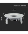 GU10 infälld spot - Vit, aluminium, IP20 inomhus, Hål: Ø7,3 cm, Mått: Ø8,1 cm