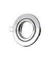 GU10 innfellingsspot, rund - Rustfritt stål, justerbar, hull: Ø7,4 cm, IP20