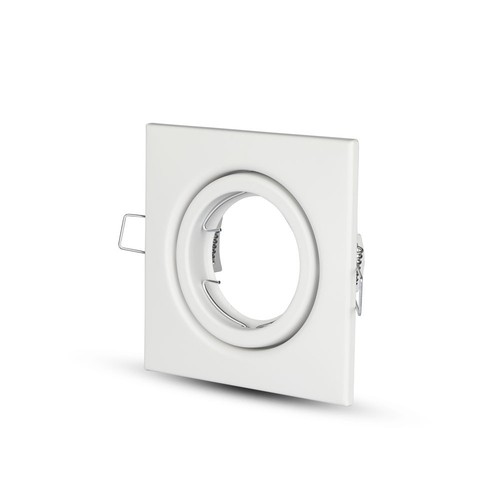GU10/MR16 Vierkante downlight - Zonder lichtbron, IP20, Zaagmaat: 7,4x7,4 cm, Afmetingen: 9,9x9,9 cm