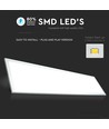 120x30 LED panel, 45W - 80lm/W, hvid kant, IP20 indendørs