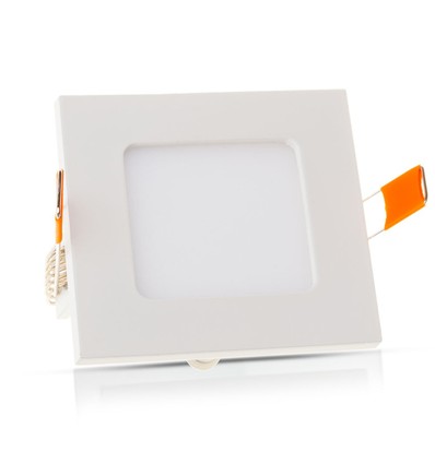 6W 12x12cm LED inbouwpanel - Zaagmaat: 11x11 cm, Afmetingen: 12x12 cm