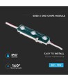 Blå LED modul, 0,72W, 12V - IP67 vanntett, 5050 SMD chip, 66lm
