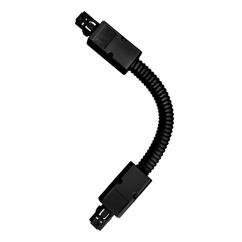 Connecteur flexible triphasé - Pour rails de spots, noir