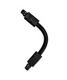 Connecteur flexible triphasé - Pour rails de spots, noir