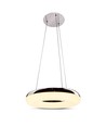 40W LED pendel, Ø40cm - 2800lm, 3000K, krom finish, inkl. ljuskälla