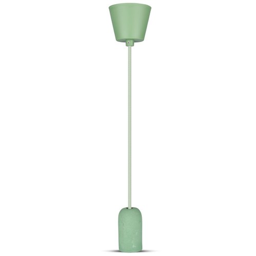 Suspension en béton vert, E27 - Ø50cm, hauteur 95cm, sans source lumineuse, garantie 5 ans