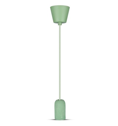 Suspension en béton vert, E27 - Ø50cm, hauteur 95cm, sans source lumineuse, garantie 5 ans