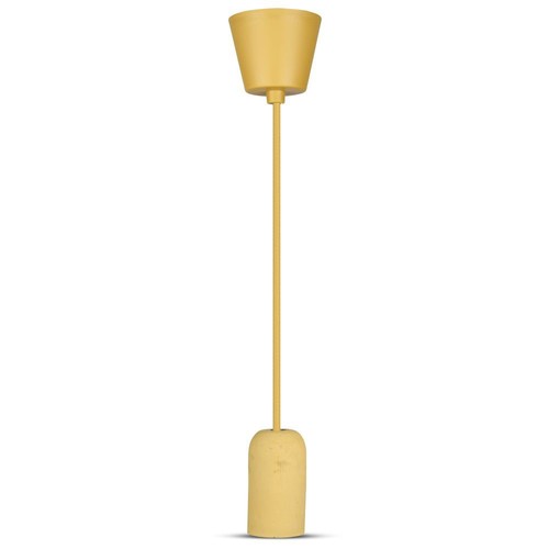 Suspension en béton beige - Douille E27, Ø5cm, max 60W, sans source lumineuse