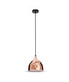 E27 pendelophæng i kobber, Ø23cm - Max 60W, uden lyskilde