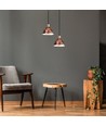E27 pendelophæng i kobber, Ø30cm - 1m ledning, IP20, max 60W, uden lyskilde