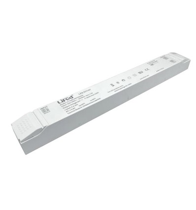 Lifud 150W / 24V DC dimbar strømforsyning - 6.25A, IP20, 0/1-10V, flicker free